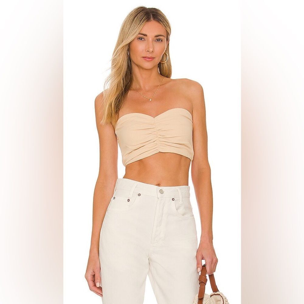 Lovers and friends KACEY TOP Cream Strapless Top